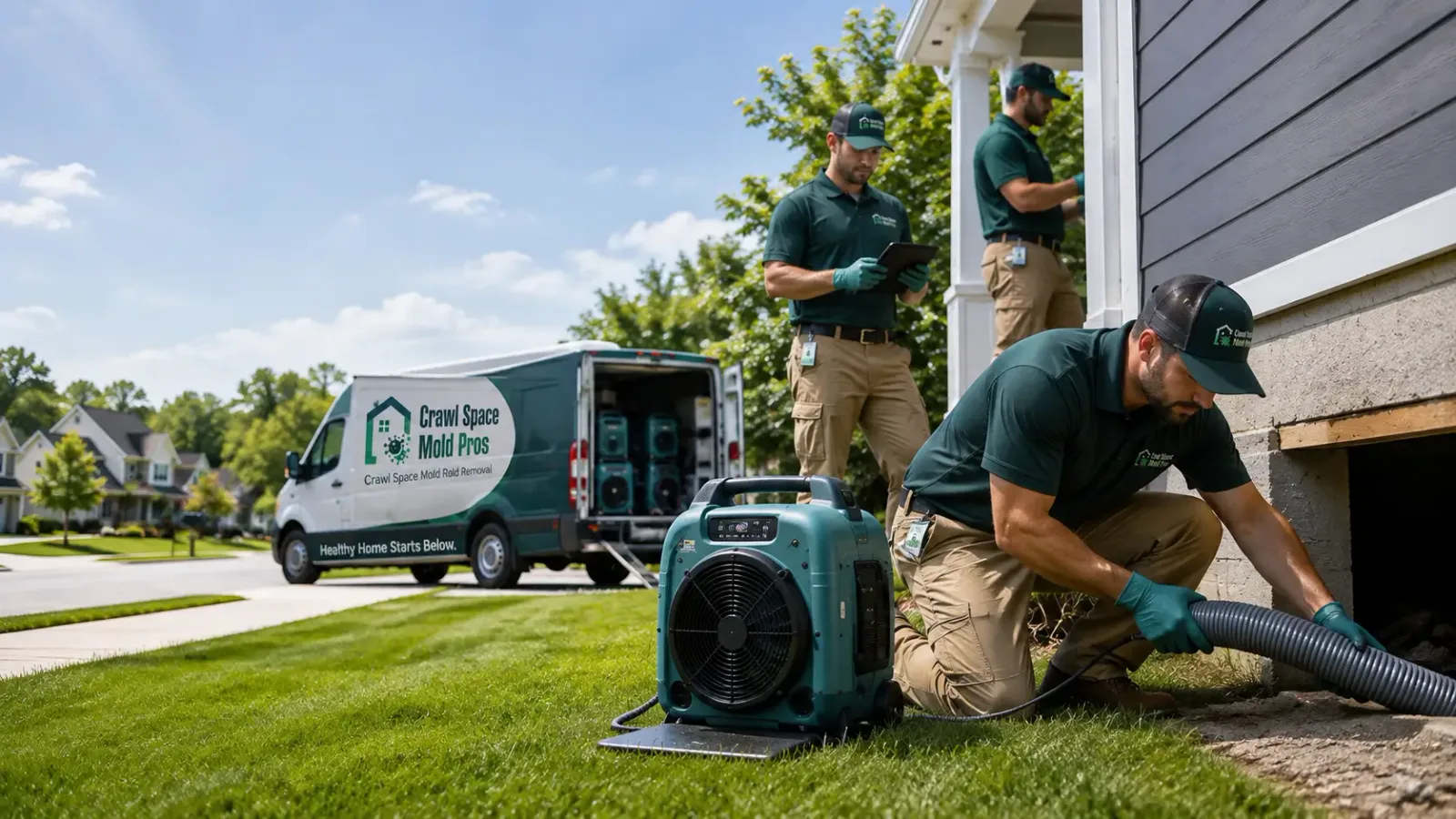 Crawl Space Mold Removal in Lake City, IA